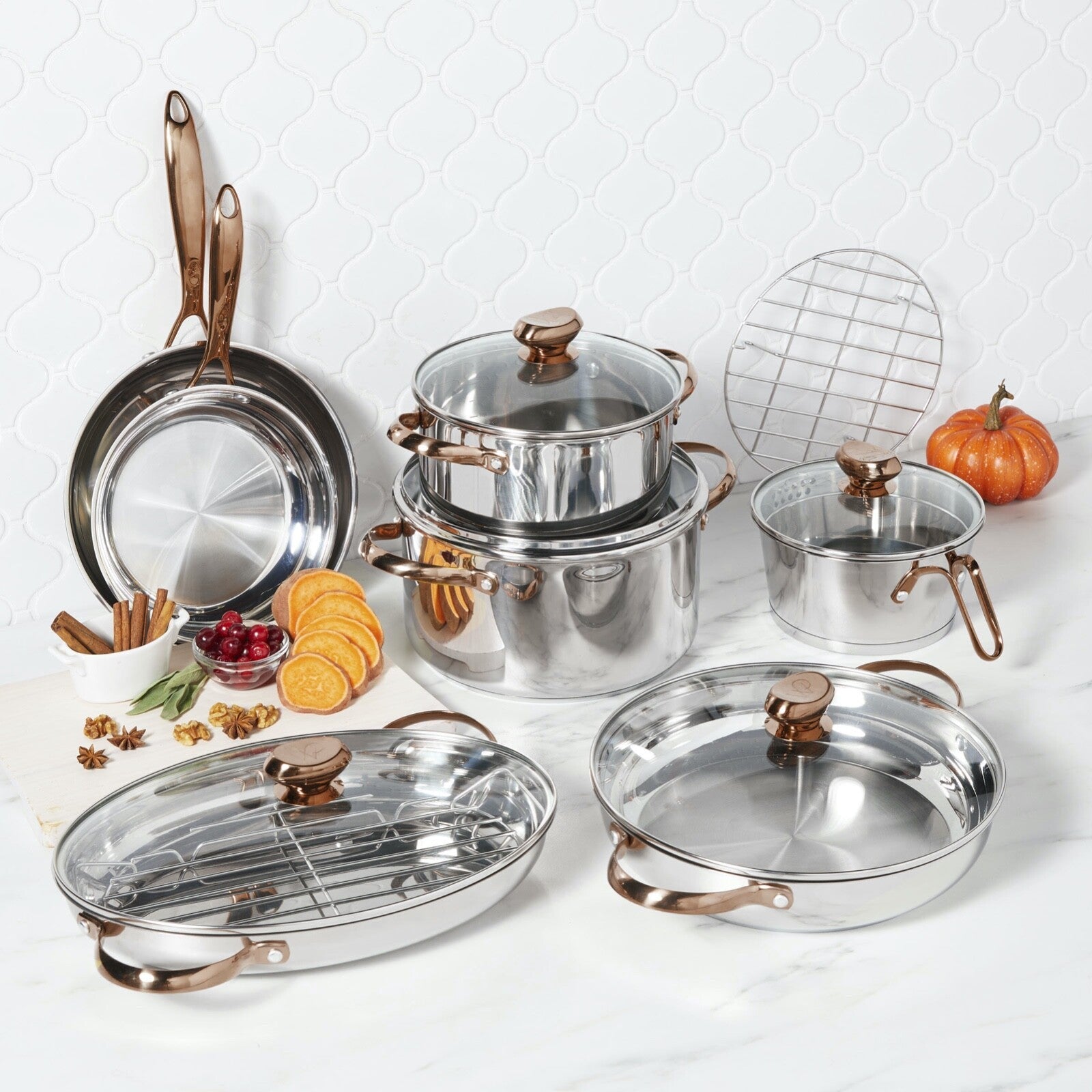 14-piece Stainless Steel Cookware Set