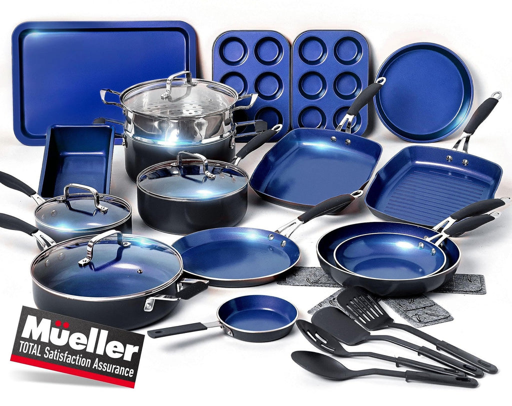 24pc Nonstick Cookware Set – UltraClad Induction Pots & Pans